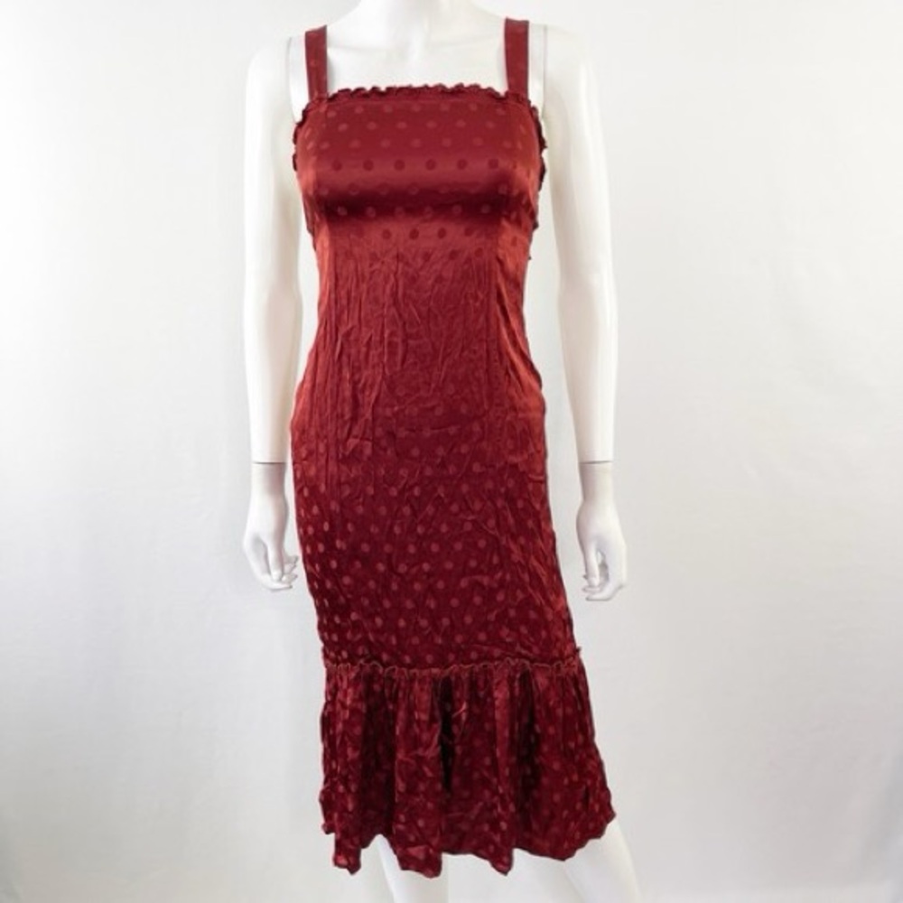 Saltwater LUXE Rust Midi Dress